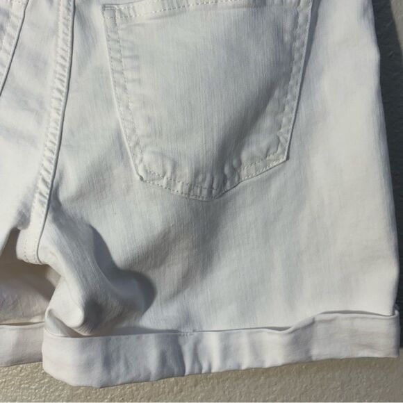 LC Lauren Conrad White Jean Shorts High-Waisted Relaxed Fit Cuffed Women’s 2. - Picture 6 of 9